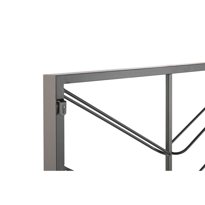 DKD Home Decor Botellero Loft de Pared para 16 Botellas - Estantería de Metal Negro 160x70x6 cm 2