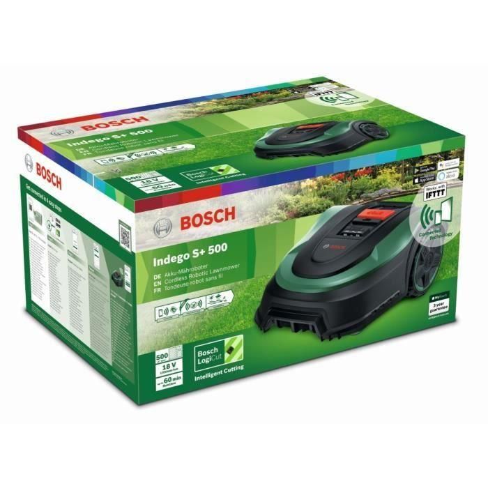 Bosch Indego S + 500 Robot Cortacésped Automático. Para un Césped Perfecto y un Mantenimiento sin Esfuerzo en Jardines de hasta 500 m² 1 Bosch Indego S + 500 Robot Cortacésped Automático. Para un Césped Perfecto y un Mantenimiento sin Esfuerzo en Jardines de hasta 500 m² 1