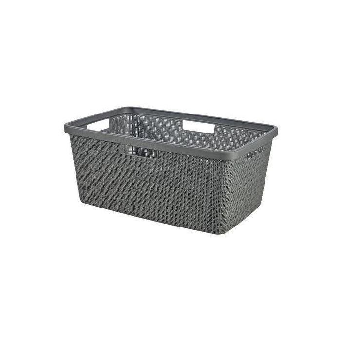 Cesta para la ropa sucia - Curver - Yute - 46 L - Gris 0 Cesta para la ropa sucia - Curver - Yute - 46 L - Gris 0