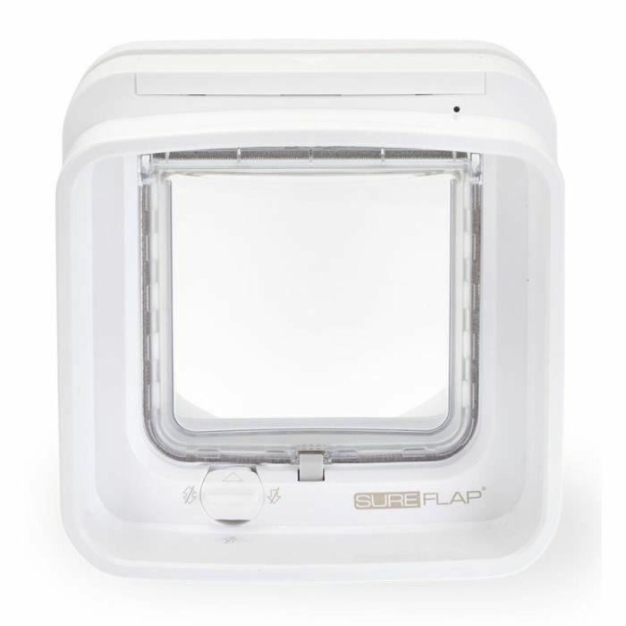 Sureflap DualScan Gatera electrónica con lector de microchip para hasta 32 gatos, control de acceso y salida, Blanca 1 Sureflap DualScan Gatera electrónica con lector de microchip para hasta 32 gatos, control de acceso y salida, Blanca 1