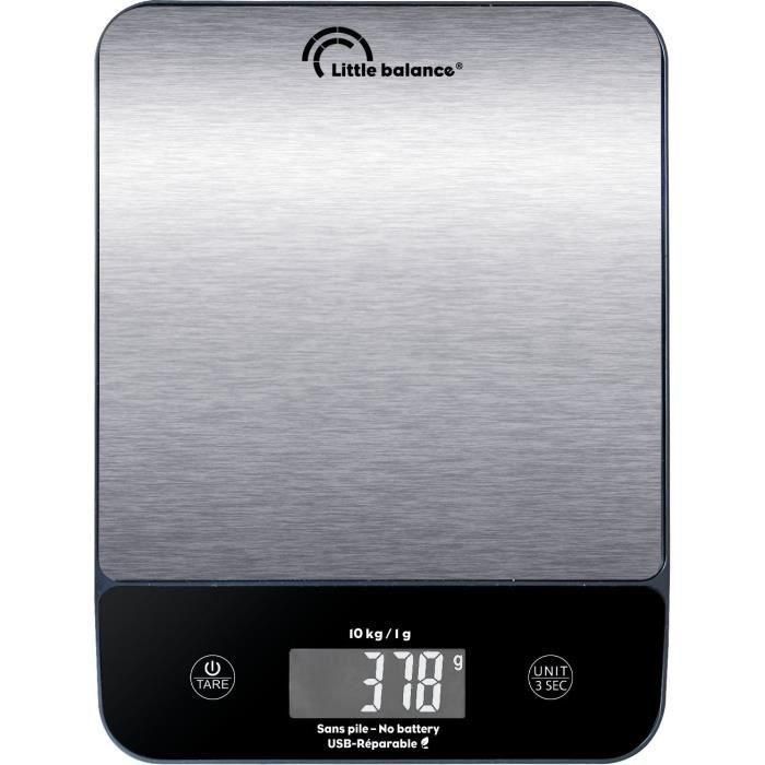 Little Balance LIT3760240787112 Báscula de Cocina Digital Happy Genius 10 de Acero Inoxidable USB Reparable 0 Little Balance LIT3760240787112 Báscula de Cocina Digital Happy Genius 10 de Acero Inoxidable USB Reparable 0