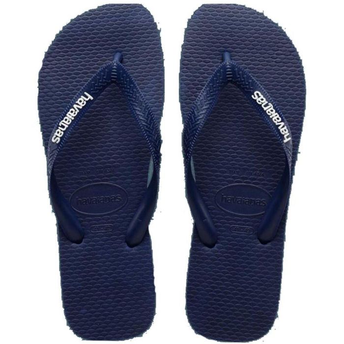 Chanclas para Hombre Havaianas Logo Filete Azul