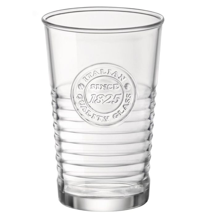 Bormioli Rocco Vaso Alto de Vidrio Officina Transparente 32,5 cL Pack de 6 - Apto Lavavajillas, Fabricado en Italia
