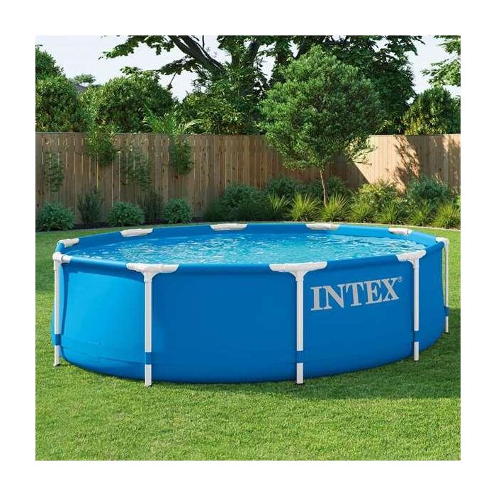 Intex Piscina Metal Frame Redonda 305x76cm 4485L Sin Depuradora para Niños y Adultos 1