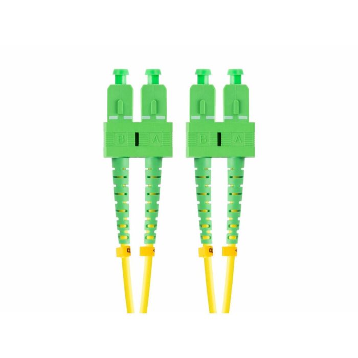 Lanberg FO-SASA-SD11-0020-YE Latiguillo Fibra Óptica SC/APC 2m G.657.A1 Monomodo Full Duplex