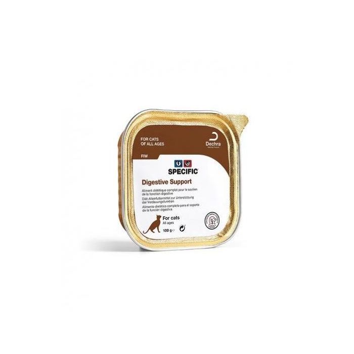 Dechra Fiw Digestive Support - Alimento Dietético para Gatos Adultos con Problemas Digestivos - 7 Tarrinas de 100 gr Dechra Fiw Digestive Support - Alimento Dietético para Gatos Adultos con Problemas Digestivos - 7 Tarrinas de 100 gr