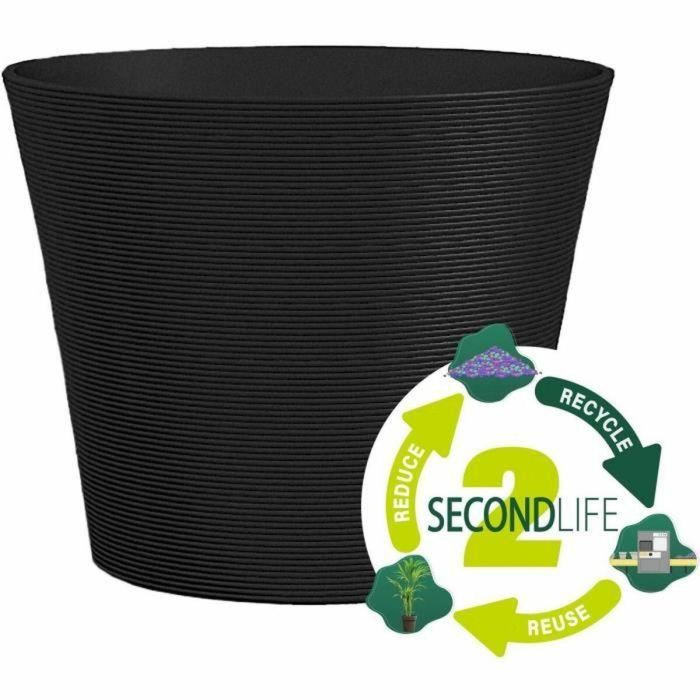 Garden Id Maceta Green Care Sense Negro-Antracita 50 x 41 cm 02041269 10 años de garantía Resistente Rayos UV y Heladas 100% Reciclado 4