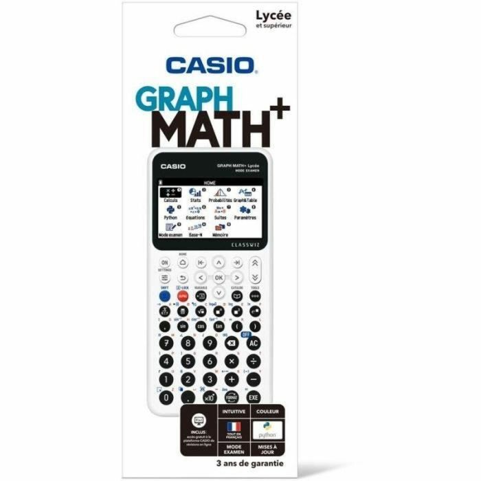 Casio CAS1715043665328 Calculadora Gráfica Math+ para Escuela Secundaria Blanca 2 Casio CAS1715043665328 Calculadora Gráfica Math+ para Escuela Secundaria Blanca 2