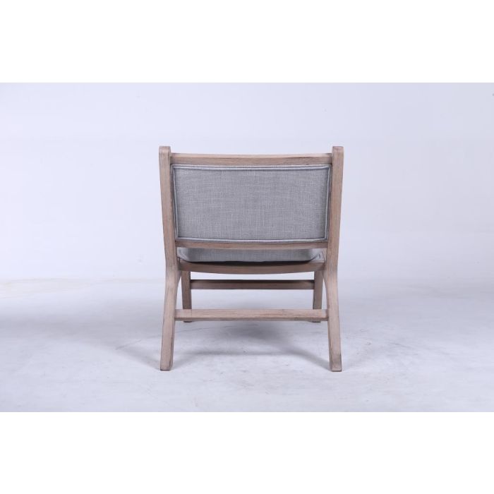 DKD Home Decor Butaca Moderno Gris Claro Natural 83 x 71.5 x 57 cm (2 Unidades) Poliester 5