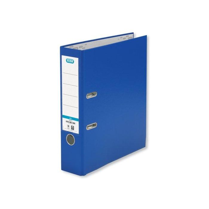 Elba Archivador de Palanca Folio de Cartón Forrado PVC Rado Top con Lomo 80 mm Azul