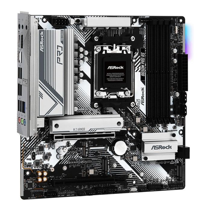 ASRock B650M Pro RS Placa Base AMD B650 Socket AM5 micro ATX DDR5 para PC 4