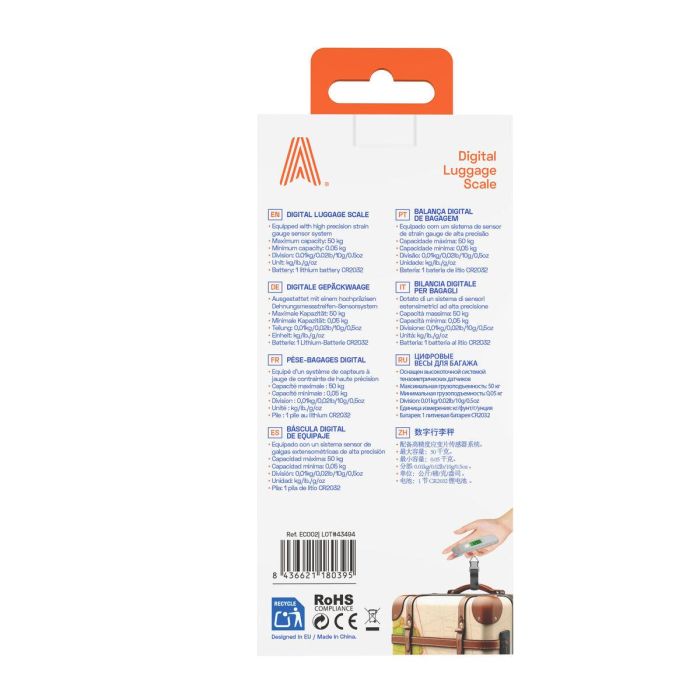 Báscula Digital para Equipajes Scape Travel ELS30 3 Báscula Digital para Equipajes Scape Travel ELS30 3
