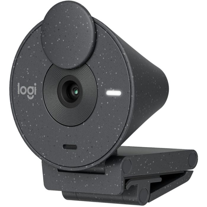 Logitech Brio 300 Webcam Full HD 1080p Foco Fijo con Micrófono Mono, Tapa de Privacidad USB-C y RightLight 2 Grafito 5