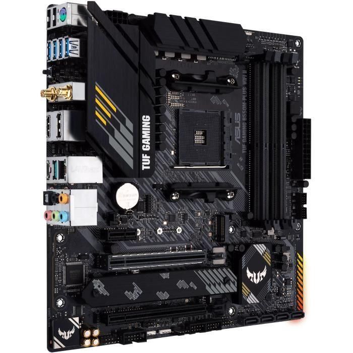 ASUS TUF GAMING B550M-PLUS (WI-FI II) Placa Base Micro ATX para AMD AM4 DDR4 Wi-Fi 6 2
