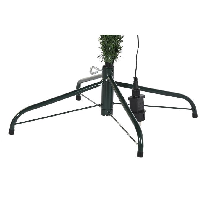 DKD Home Decor Árbol de Navidad Snowy Red Forest Tradicional Verde 70 x 210 x 70 cm 300 LED 3