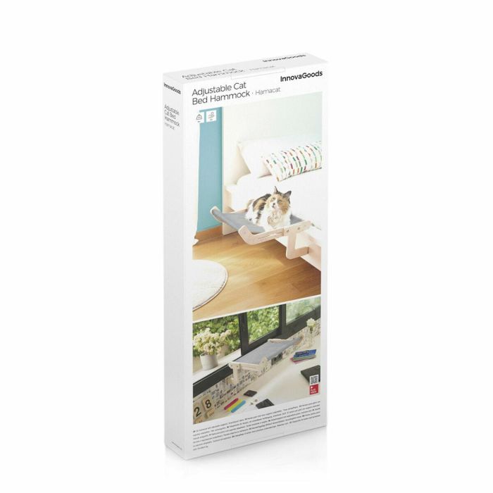 Hamaca Colgante para Gatos Hamacat InnovaGoods 1 Hamaca Colgante para Gatos Hamacat InnovaGoods 1