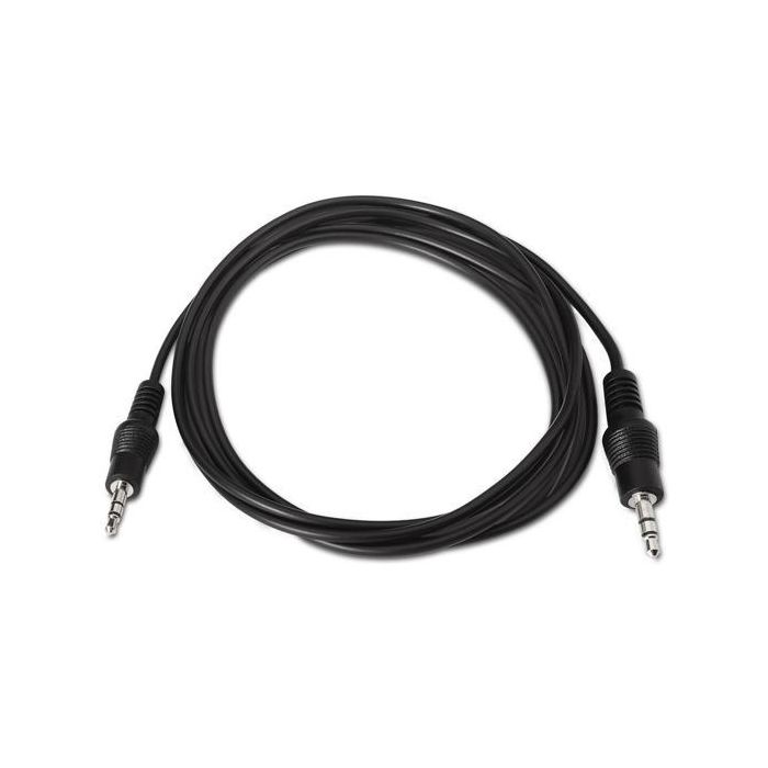 Aisens Cable Audio Estéreo Jack 3.5 Macho - Jack 3.5 Macho Negro 1.5M ASR4015B
