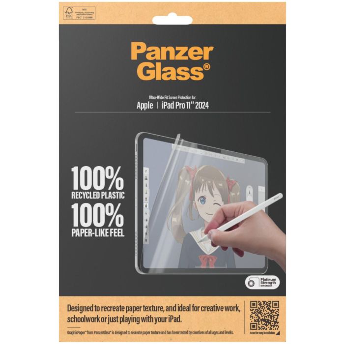 PanzerGlass UWF Protector de Pantalla GraphicPaper para iPad Pro 11" (2024) Transparente 1 PanzerGlass UWF Protector de Pantalla GraphicPaper para iPad Pro 11" (2024) Transparente 1
