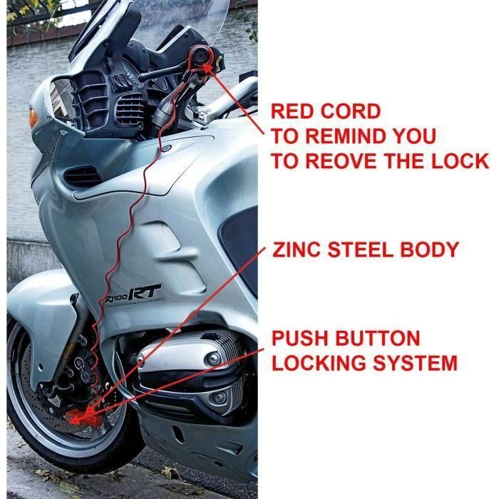 Master Lock 8303EURDPS Antirrobo para motocicletas - Candado de disco rojo 80 mm 1 Master Lock 8303EURDPS Antirrobo para motocicletas - Candado de disco rojo 80 mm 1