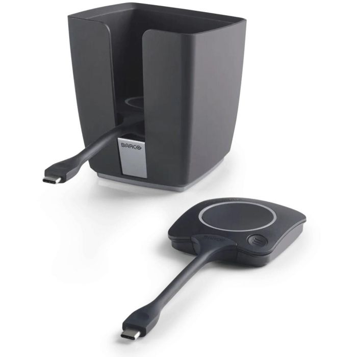 BARCO R9861600P01C ClickShare Tray + 2 Botones USB-C para C y CX Series Negro – Escritorio, Inalámbrico