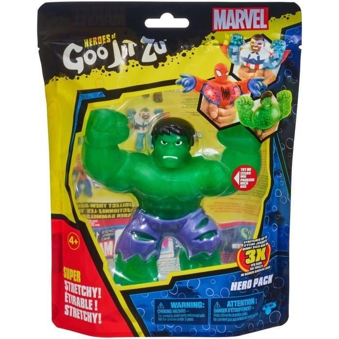 Moose Toys Goo Jit Zu Marvel Hulk S3 - Figura de Acción Superhéroe Elástico 11 cm con Texturas Sorprendentes 1 Moose Toys Goo Jit Zu Marvel Hulk S3 - Figura de Acción Superhéroe Elástico 11 cm con Texturas Sorprendentes 1