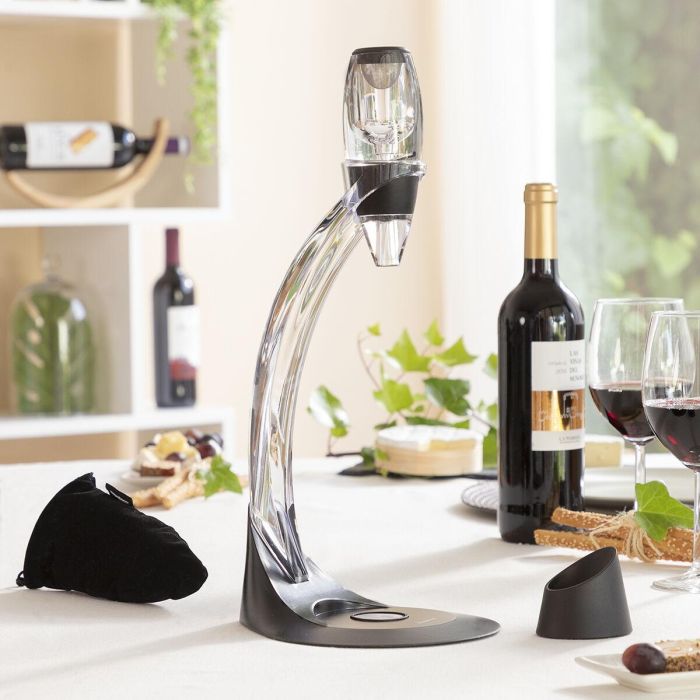 Aireador de Vino Profesional con Soporte Torre y Base Antigoteo Winair InnovaGoods 11