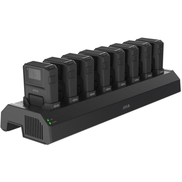 Axis W701 MKII Estación de Carga para Cámaras Corporales W101, W120 y Controlador W800 - Negro 1