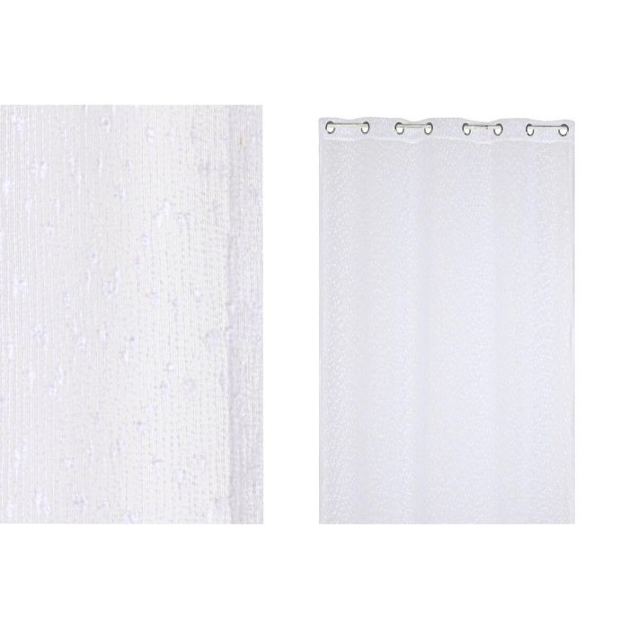 Cortina Basicos DKD Home Decor Blanco 260 x 260 x 140 cm 1