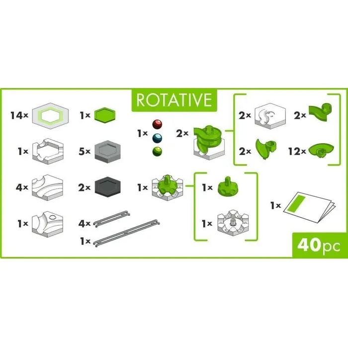 Ravensburger Gravitrax GO Juego de construcción giratorio (40 piezas) para mayores de 8 años AAAPN72667 1