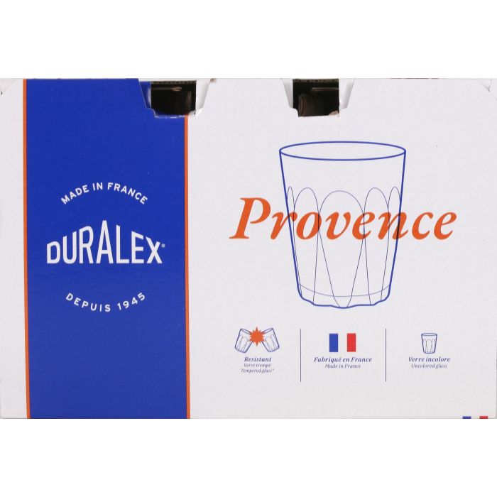 Duralex Set 6 Vasos Transparentes 16cl Provence - Conjunto de Vasos (12 Cajas) 3