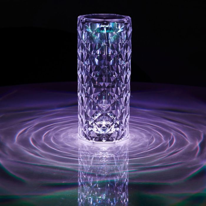 Home Deco Factory Lámpara LED Efecto Cristal Poliestireno 6