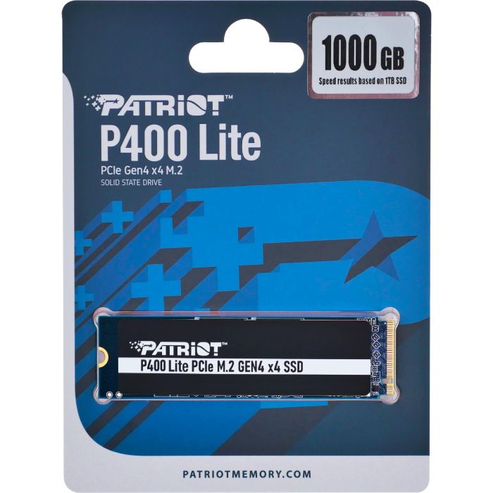 Patriot P400 Lite SSD M.2 1 TB PCIe 4.0 x4 NVMe 1.4 (2280) para PC/portátil Lectura 3500 MB/s Escritura 2700 MB/s 5