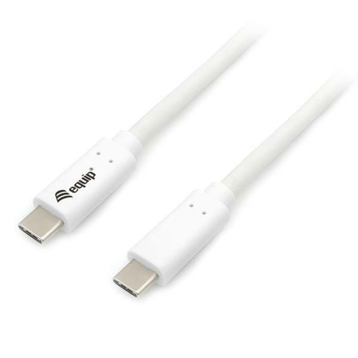 Cable USB-C a USB-C Equip 12836207101 Blanco 2 m