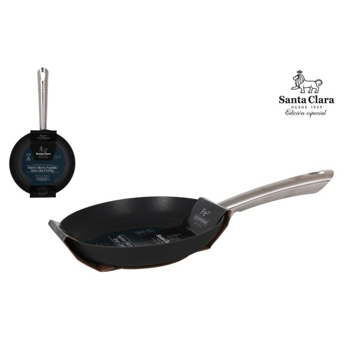 Inde Sarten de Hierro Fundido de 20.5 cm de Diámetro, 39 cm de Largo, Serie "Sta Cl" (6 Unidades)