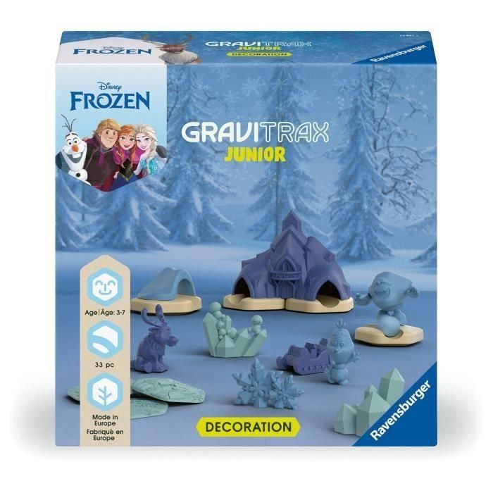 Ravensburger-Gravitrax Junior Frozen Expansion Set-33 piezas-Pista de mármol para construir-Edades 3-23861