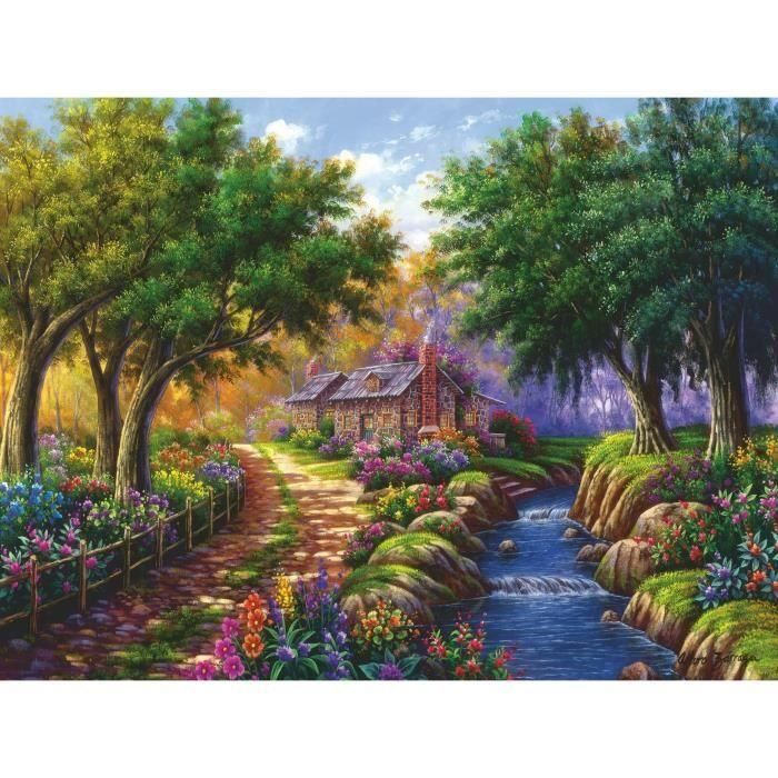 Ravensburger-Puzzle 1500p-Casa rural junto al río-Adultos y niños a partir de 14 años-Puzzle de calidad premium 80x60cm-12000735