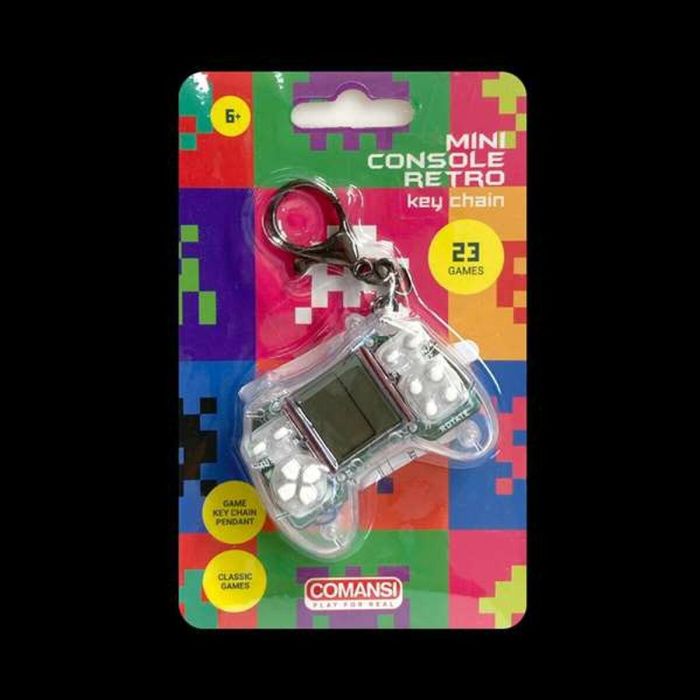 Mini consola retro de bolsillo con 23 juegos clásicos. 4x5x1.5 cm - modelos surtidos 6 Mini consola retro de bolsillo con 23 juegos clásicos. 4x5x1.5 cm - modelos surtidos 6
