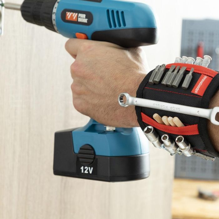 Muñequera Magnética para Bricolaje WrisTool InnovaGoods 0 Muñequera Magnética para Bricolaje WrisTool InnovaGoods 0