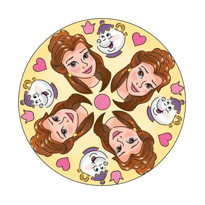 Ravensburger 4005556238477 Princesas Disney Mandala Midi Rompecabezas A partir de 6 años 1