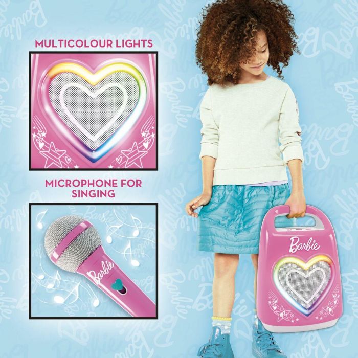 Lisciani Altavoz Bluetooth Barbie para Música y Karaoke LIS8008324104475 2