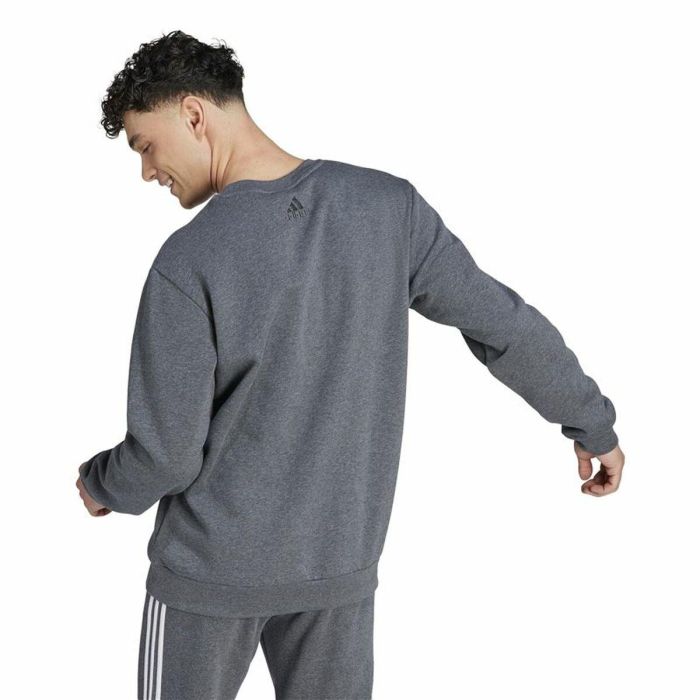 Sudadera sin Capucha Hombre Adidas Bl Fl Gris 2