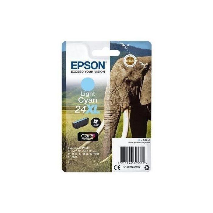Epson Claria Photo HD Ink Cartucho Cian claro 24XL Expression Photo XP-950 Epson Claria Photo HD Ink Cartucho Cian claro 24XL Expression Photo XP-950