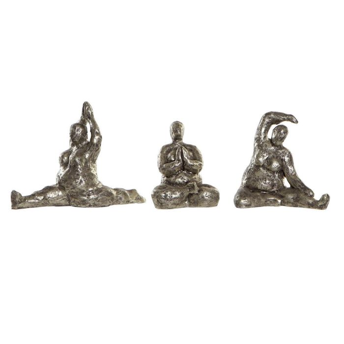 Figura Moderno DKD Home Decor Dorado 22.5 x 17 x 11 cm (3 Unidades) Figura Moderno DKD Home Decor Dorado 22.5 x 17 x 11 cm (3 Unidades)