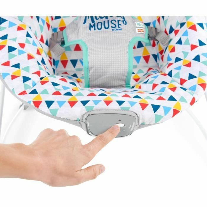 Disney Baby Mickey Transat con Asiento Vibrante Happy Triangles, Barra de Actividad y 2 Juguetes para Bebés 0-6 Meses 3 Disney Baby Mickey Transat con Asiento Vibrante Happy Triangles, Barra de Actividad y 2 Juguetes para Bebés 0-6 Meses 3
