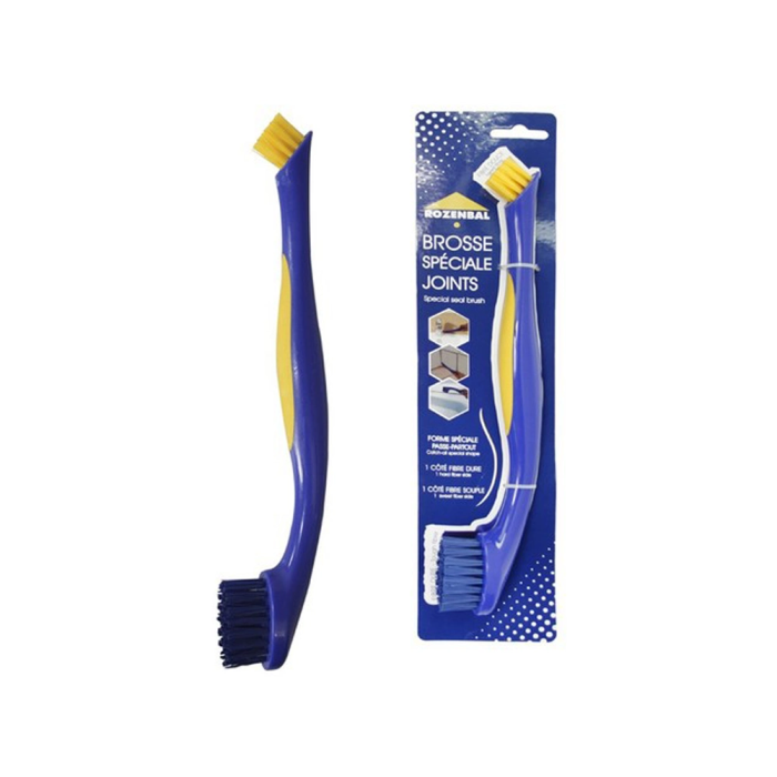 Kerkom Cepillo Doble Fibra Dura Suave para Limpieza Juntas y Rincones 27.5x4x2.8 cm 1