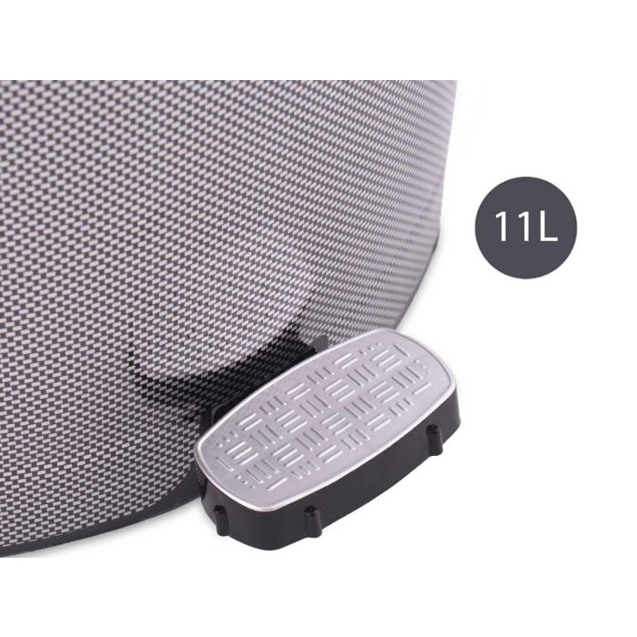 Papelera Plastico Pedal Fibra Carbono 11L Berilo 26X33CM (6 Unidades) 3 Papelera Plastico Pedal Fibra Carbono 11L Berilo 26X33CM (6 Unidades) 3