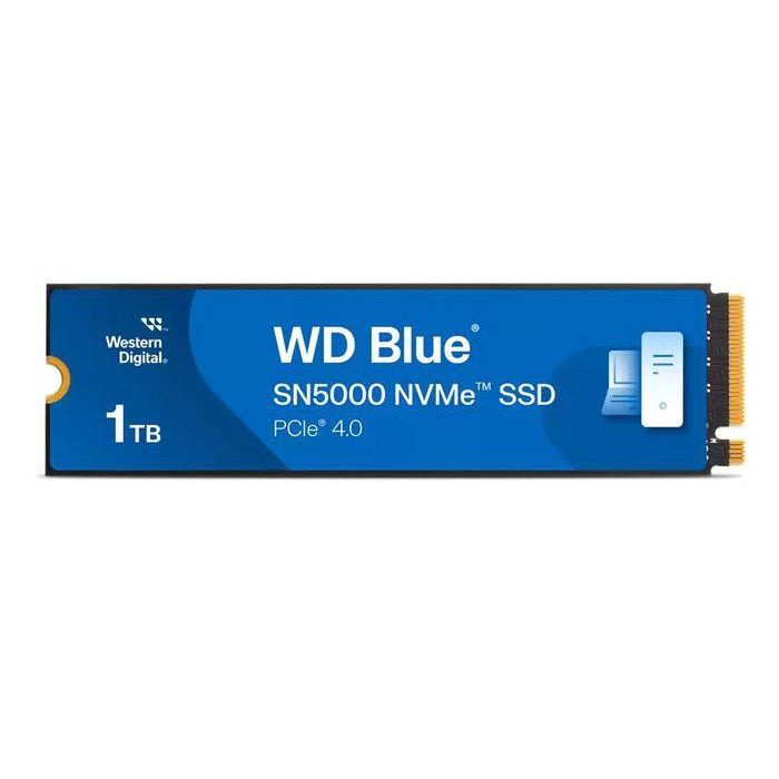 Western Digital WD Blue SN5000 SSD 1TB M.2 2280 PCIe 4.0 NVMe para Creadores y Profesionales 5150MB/s Lectura, 4900MB/s Escritura