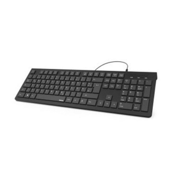 Teclado Hama Technics 69182681 Negro 1 Teclado Hama Technics 69182681 Negro 1