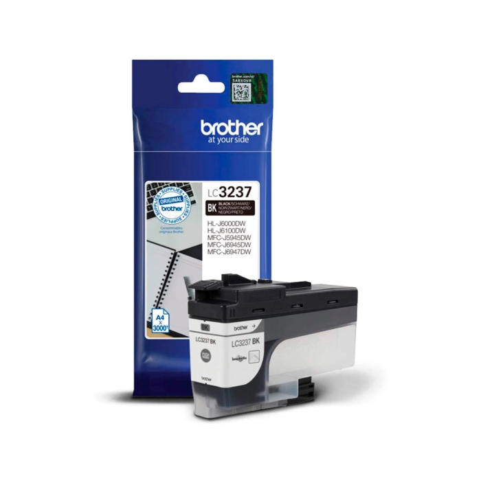 BROTHER Cartucho de tinta negro LC3237BK