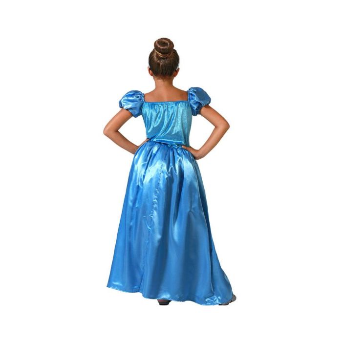 Disfraz Princesa de Cuento Azul Vestido Niña 2